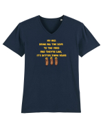 MY MICI BRING ALL THE BOYS TO THE YARD / MICII MEI ADUNA TOTI BAIETII  Tricou mânecă scurtă guler V Bărbat Presenter