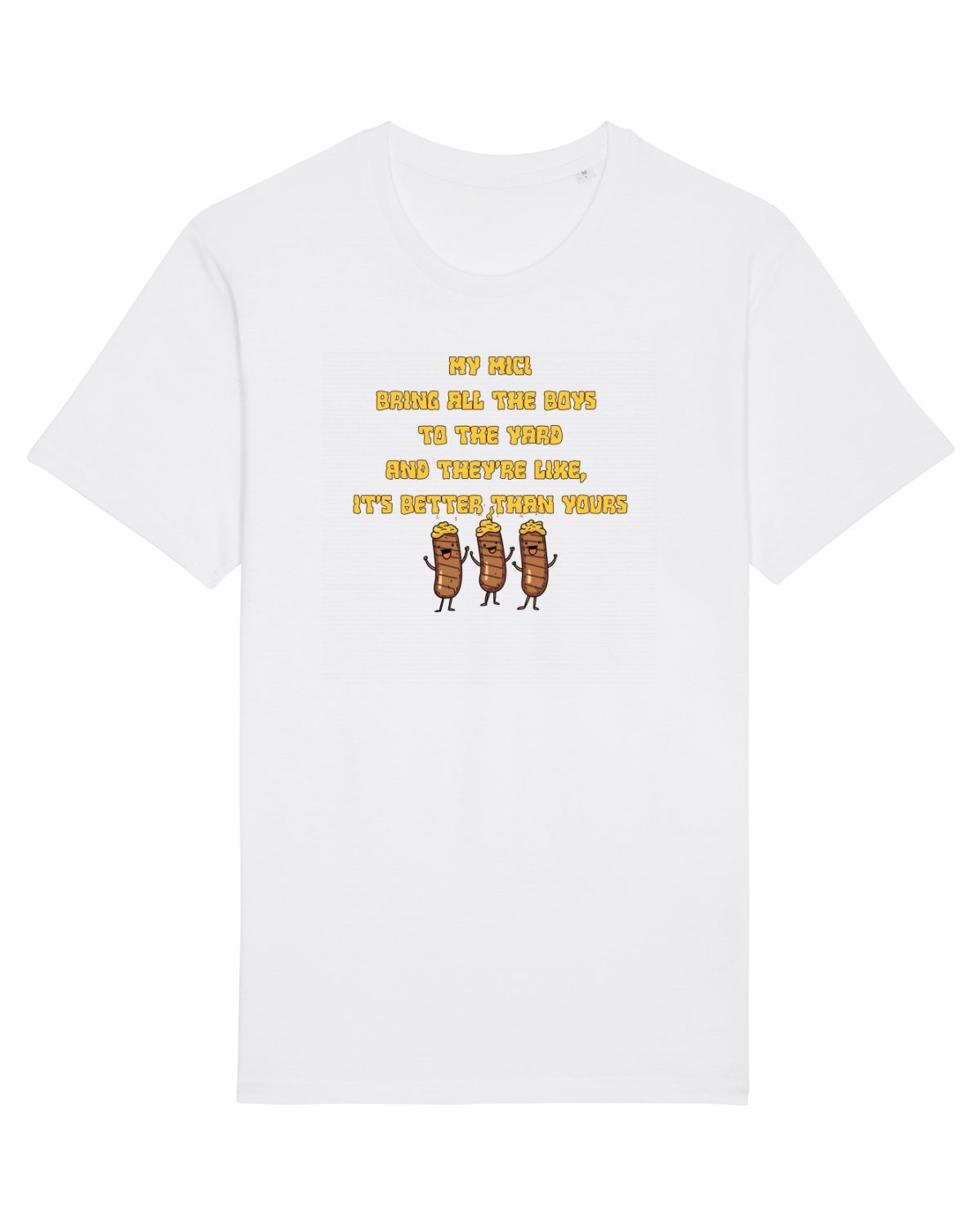 Tricou mânecă scurtă Unisex Rocker White