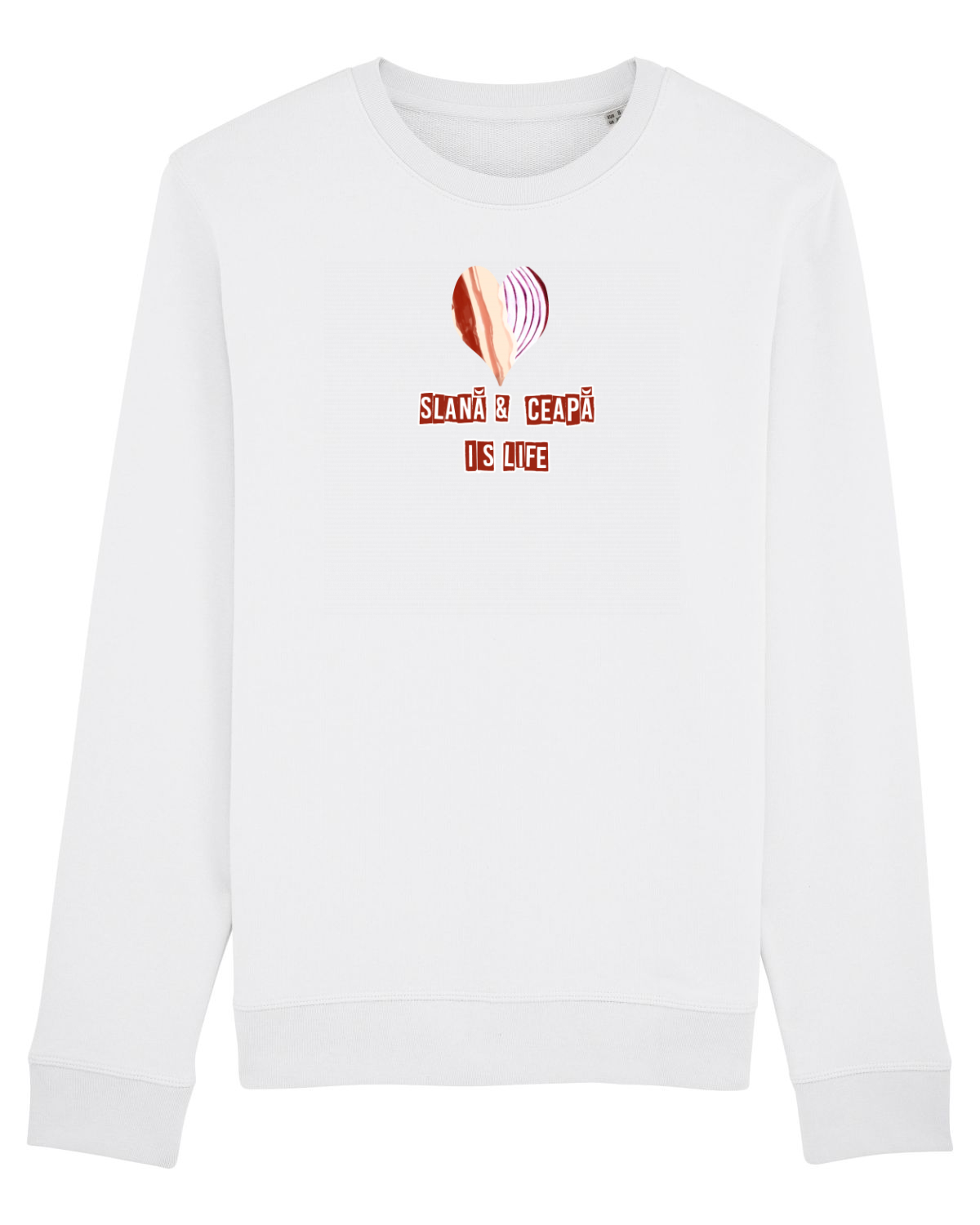 Bluză mânecă lungă Unisex Rise White