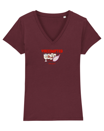 VACCINATED, ARE YOU? - Made in Romania Burgundy