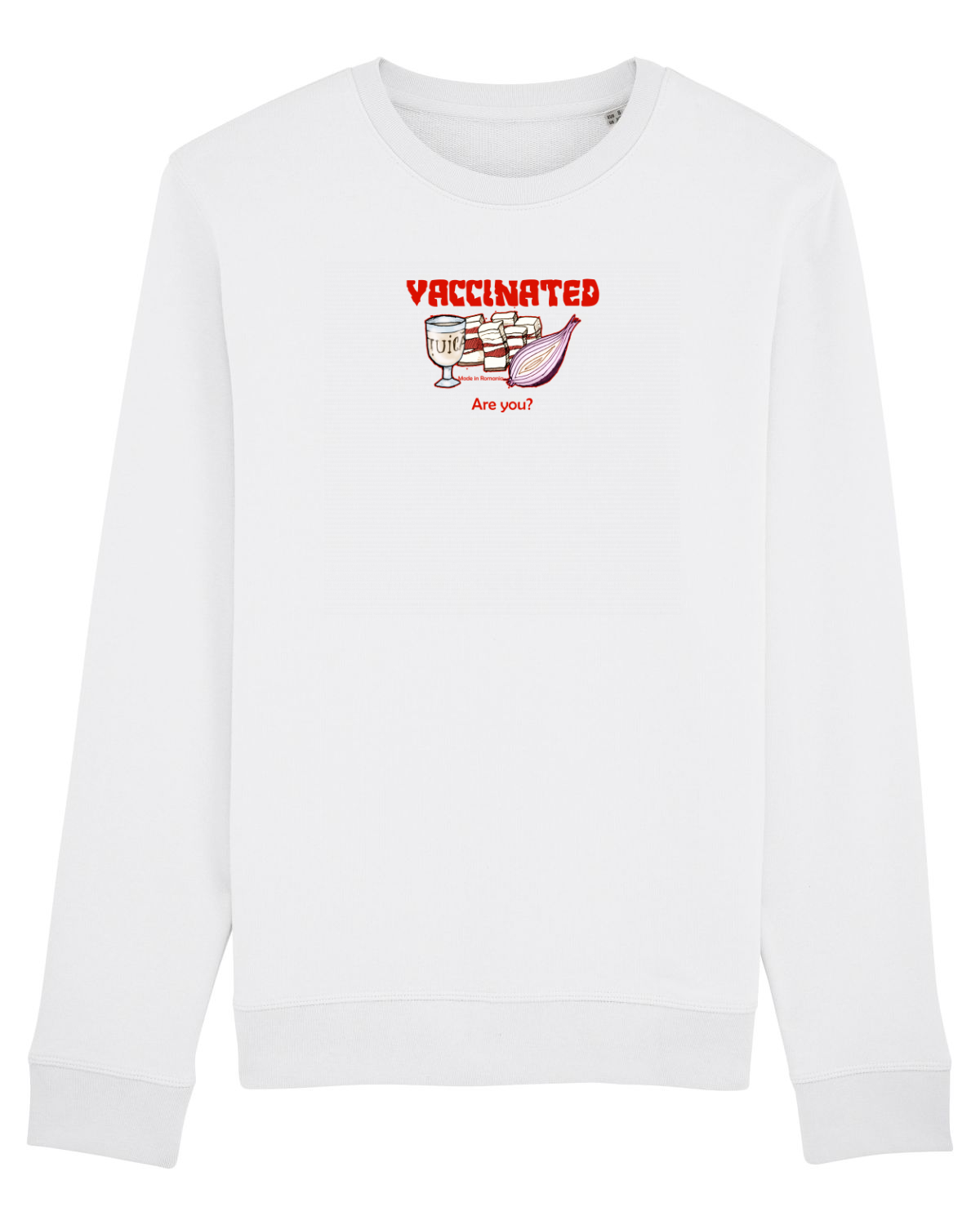 Bluză mânecă lungă Unisex Rise White
