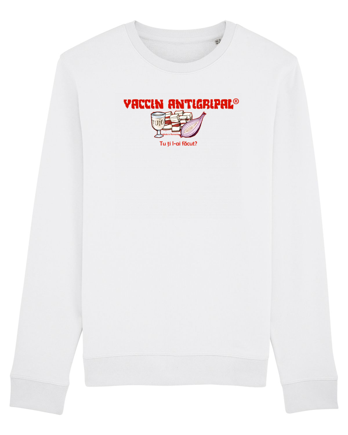 Bluză mânecă lungă Unisex Rise White