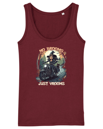 NO BROOMS, JUST VROOMS Burgundy