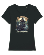 NO BROOMS, JUST VROOMS Tricou mânecă scurtă guler larg fitted Damă Expresser
