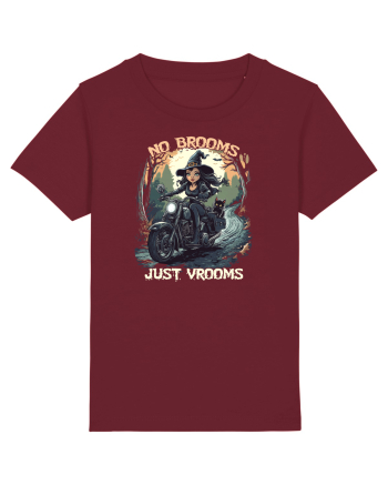 NO BROOMS, JUST VROOMS Burgundy