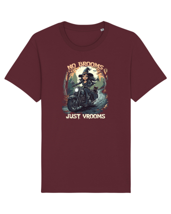 NO BROOMS, JUST VROOMS Burgundy