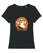 HAPPY HALLOWEEN! Tricou mânecă scurtă guler larg fitted Damă Expresser
