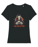 DRACULA -I NEED MORE LIFE POTIONS  Tricou mânecă scurtă guler larg fitted Damă Expresser