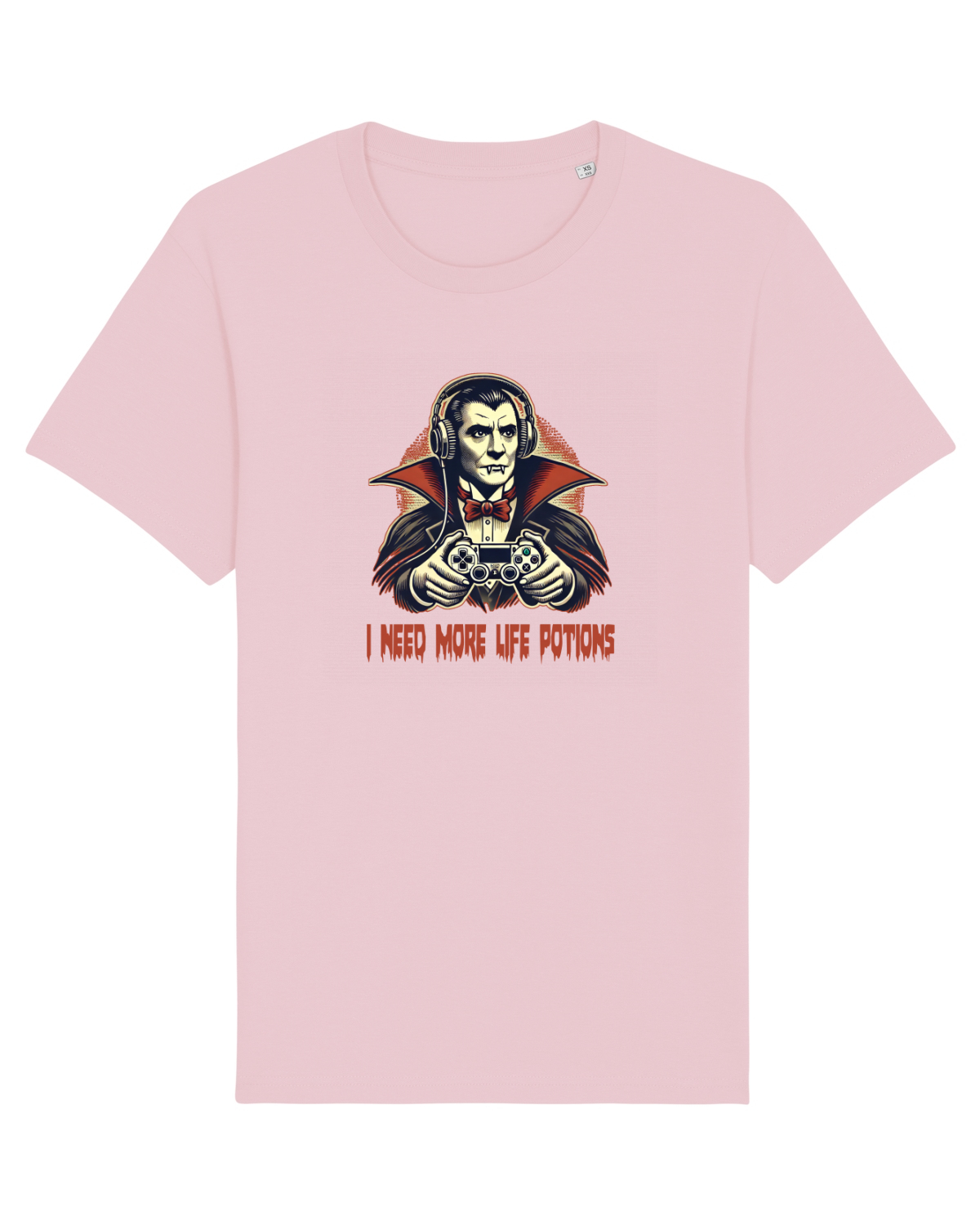 Tricou mânecă scurtă Unisex Rocker Cotton Pink
