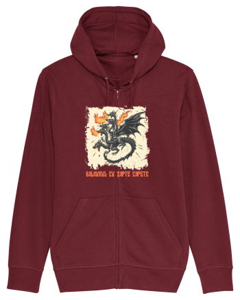 BALAURUL CU SAPTE CAPETE  Burgundy