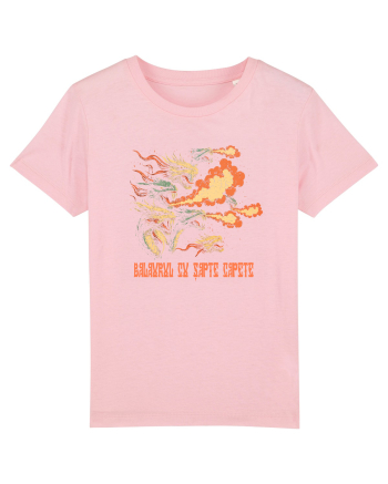 BALAURUL CU SAPTE CAPETE  2 Cotton Pink
