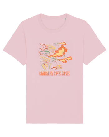 BALAURUL CU SAPTE CAPETE  2 Cotton Pink