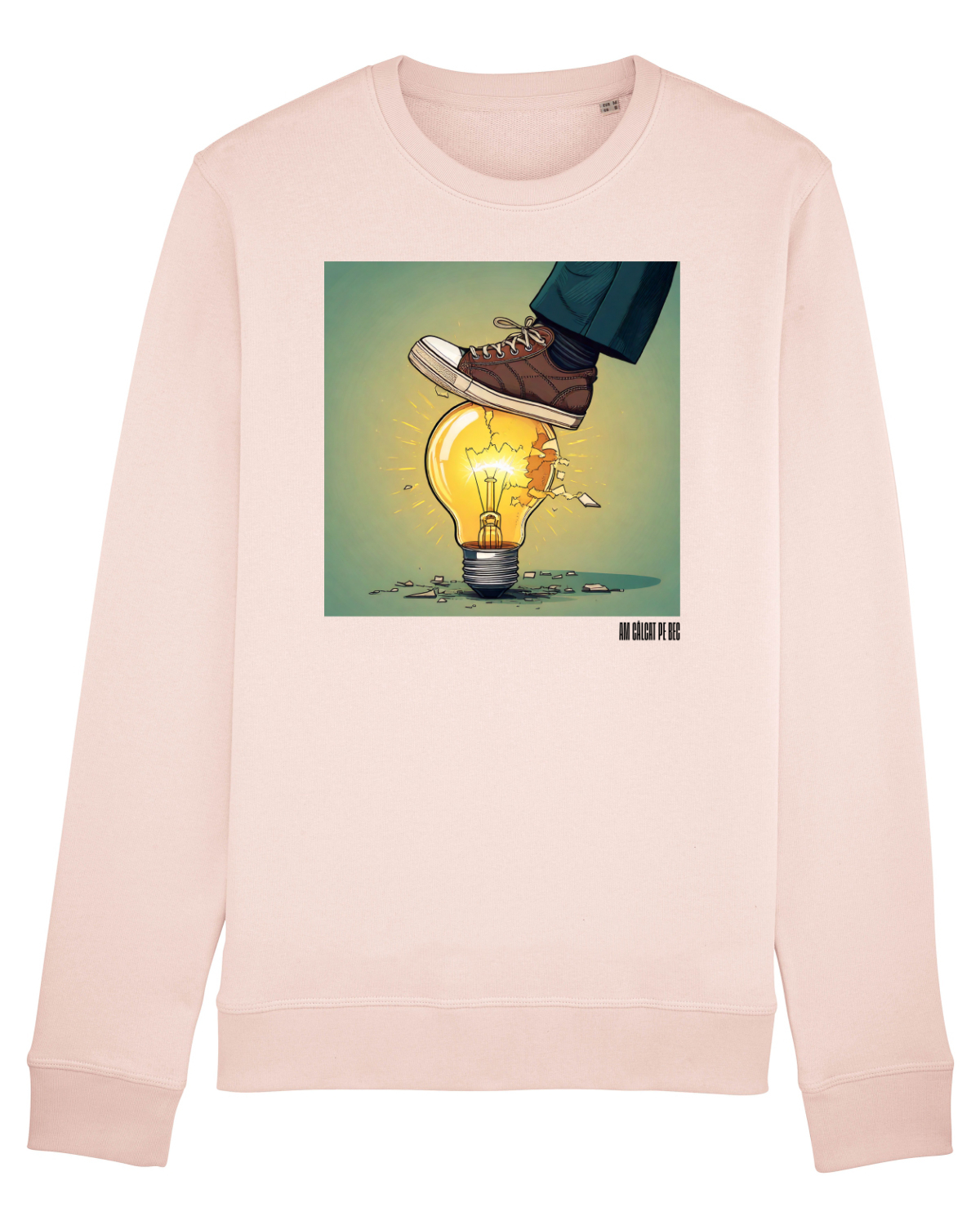 Bluză mânecă lungă Unisex Rise Candy Pink