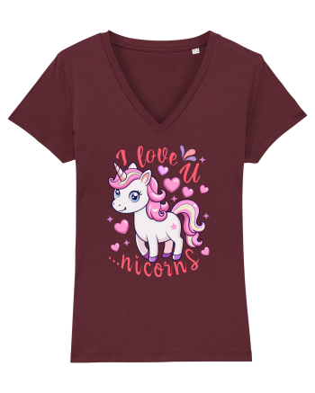 Imi place de tine. Pardon, de unicorni Burgundy