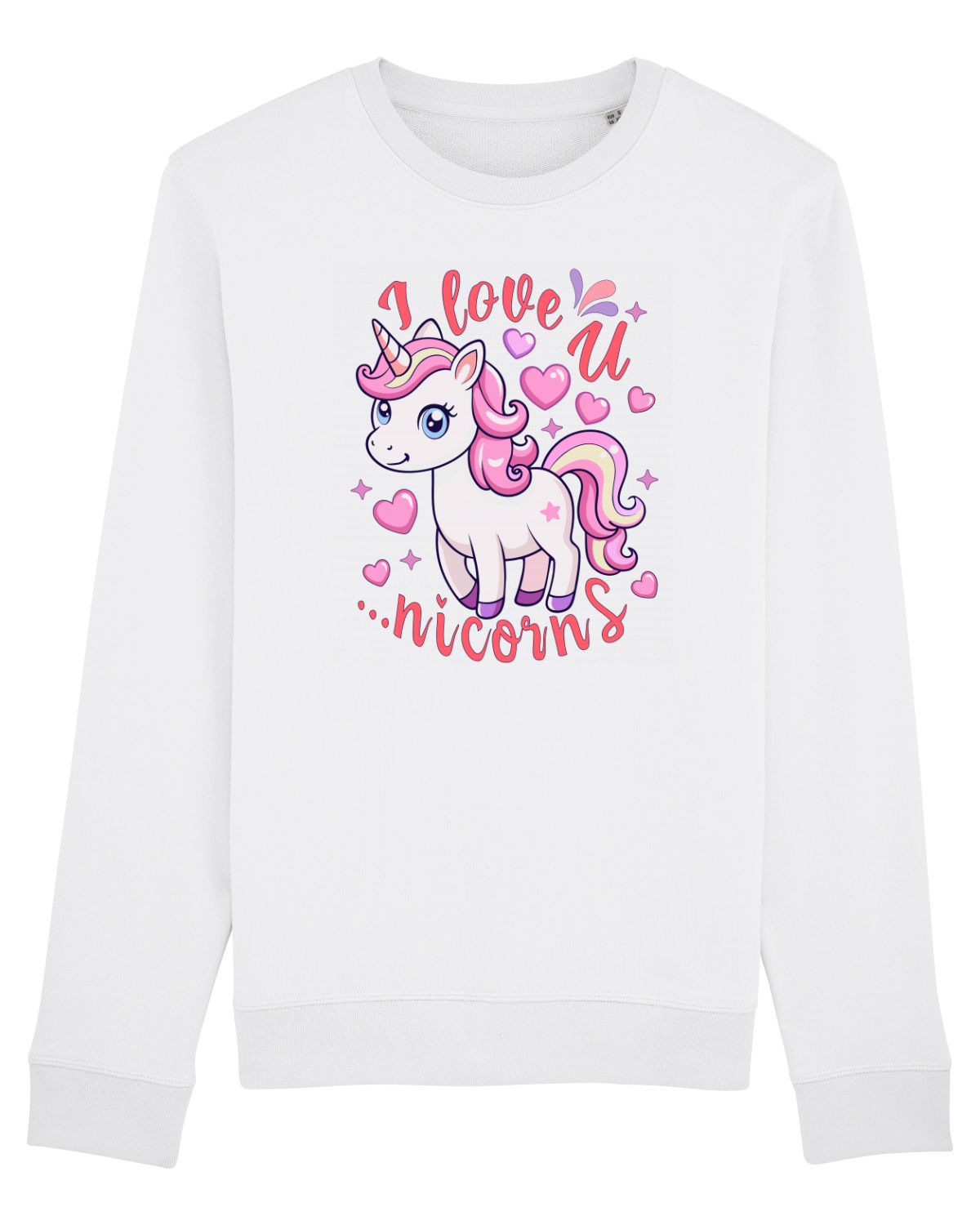 Bluză mânecă lungă Unisex Rise White