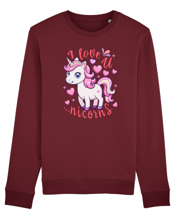 Imi place de tine. Pardon, de unicorni Burgundy