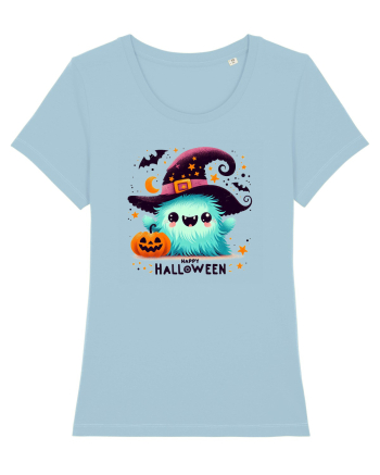 Halloween cute ghost  Sky Blue