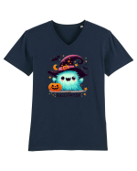 Halloween cute ghost  Tricou mânecă scurtă guler V Bărbat Presenter