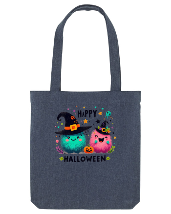 Happy Halloween cute ghost  Midnight Blue
