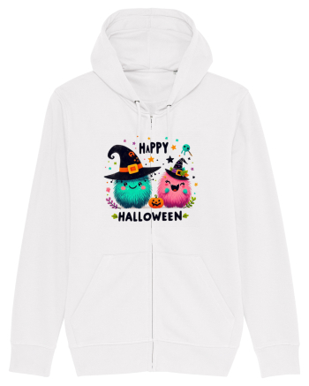 Happy Halloween cute ghost  White