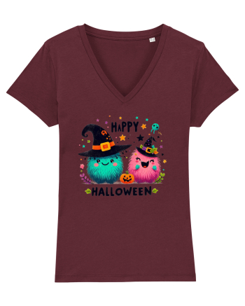 Happy Halloween cute ghost  Burgundy