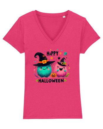 Happy Halloween cute ghost  Raspberry
