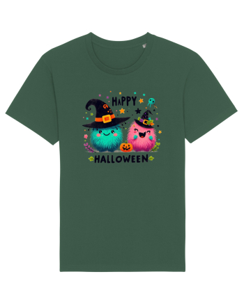 Happy Halloween cute ghost  Bottle Green