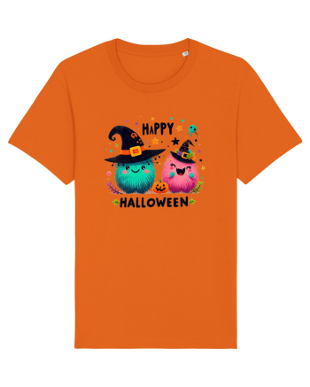 Happy Halloween cute ghost  Bright Orange