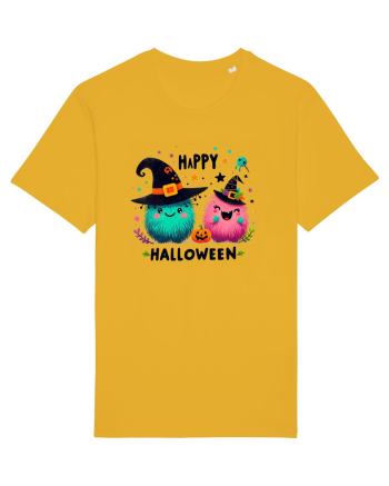 Happy Halloween cute ghost  Spectra Yellow