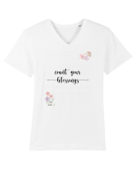 Count your Blessings Tricou mânecă scurtă guler V Bărbat Presenter