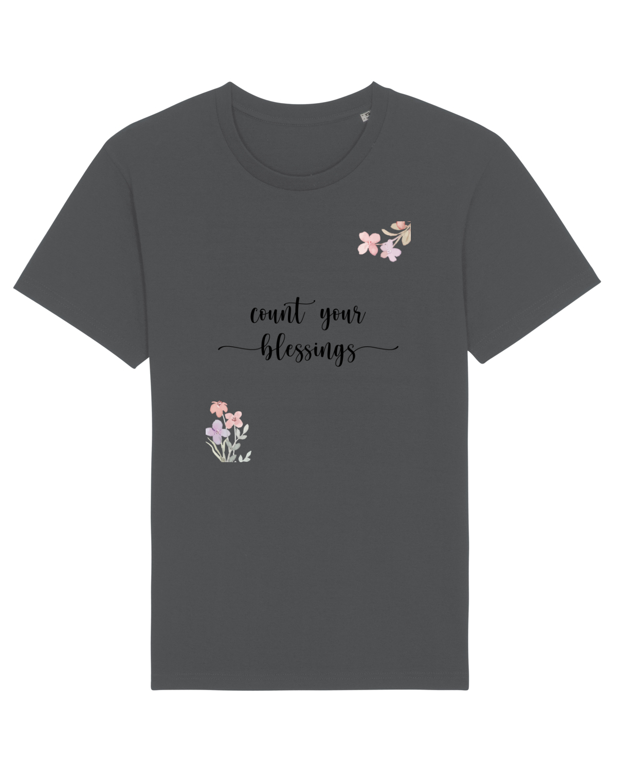 Tricou mânecă scurtă Unisex Rocker Anthracite