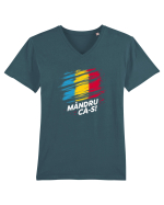 Mandru ca is! Tricou mânecă scurtă guler V Bărbat Presenter