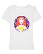 Romanian Beauty Tricou mânecă scurtă guler larg fitted Damă Expresser