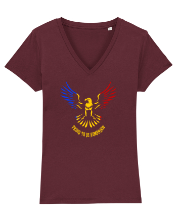 PROUD TO BE ROMANIAN - acvila de munte Burgundy