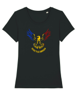 PROUD TO BE ROMANIAN - acvila de munte Tricou mânecă scurtă guler larg fitted Damă Expresser