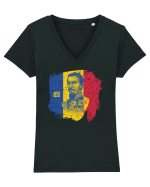 Unirea 1859 - Alexandru Ioan Cuza Tricou mânecă scurtă guler V Damă Evoker