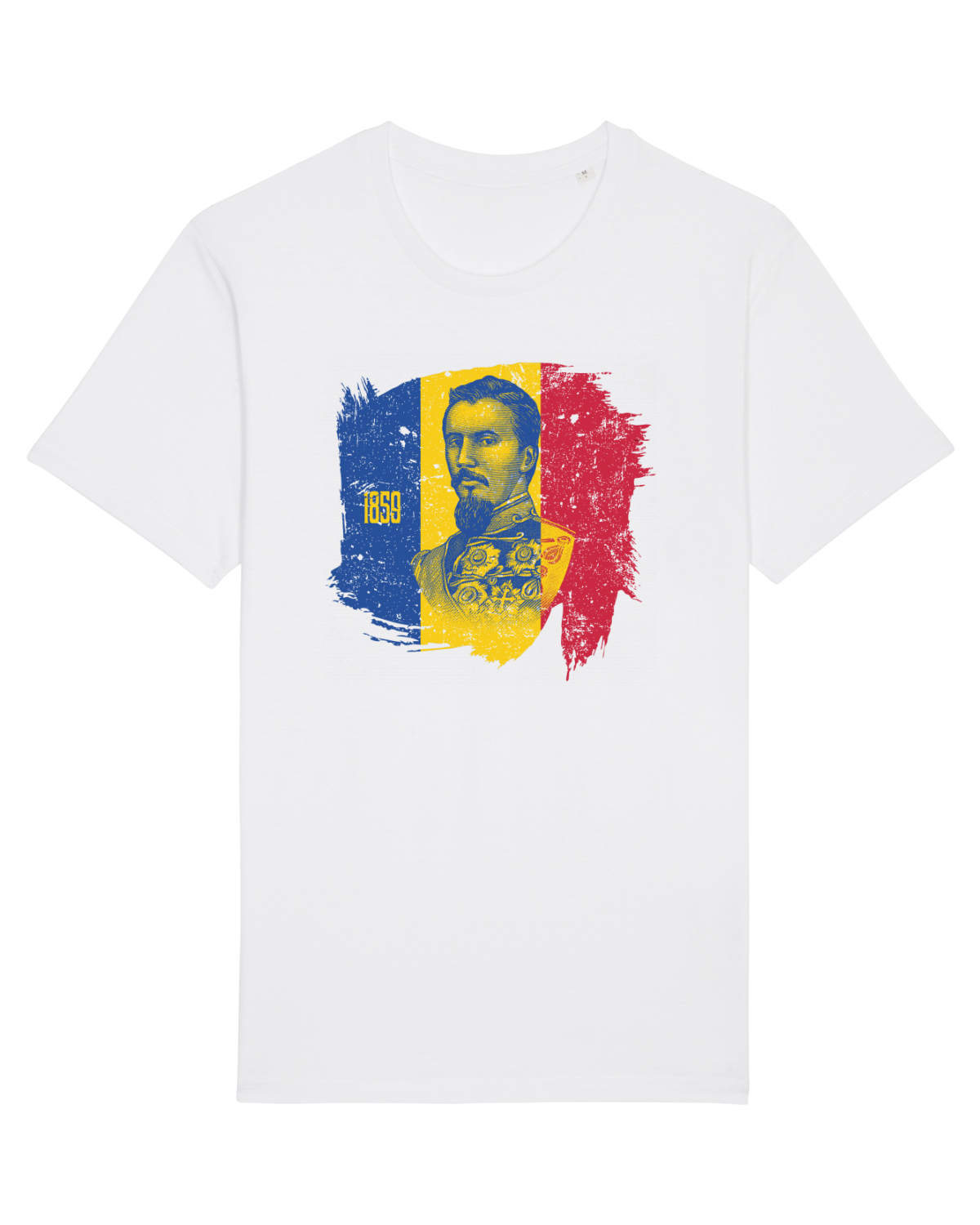 Tricou mânecă scurtă Unisex Rocker White