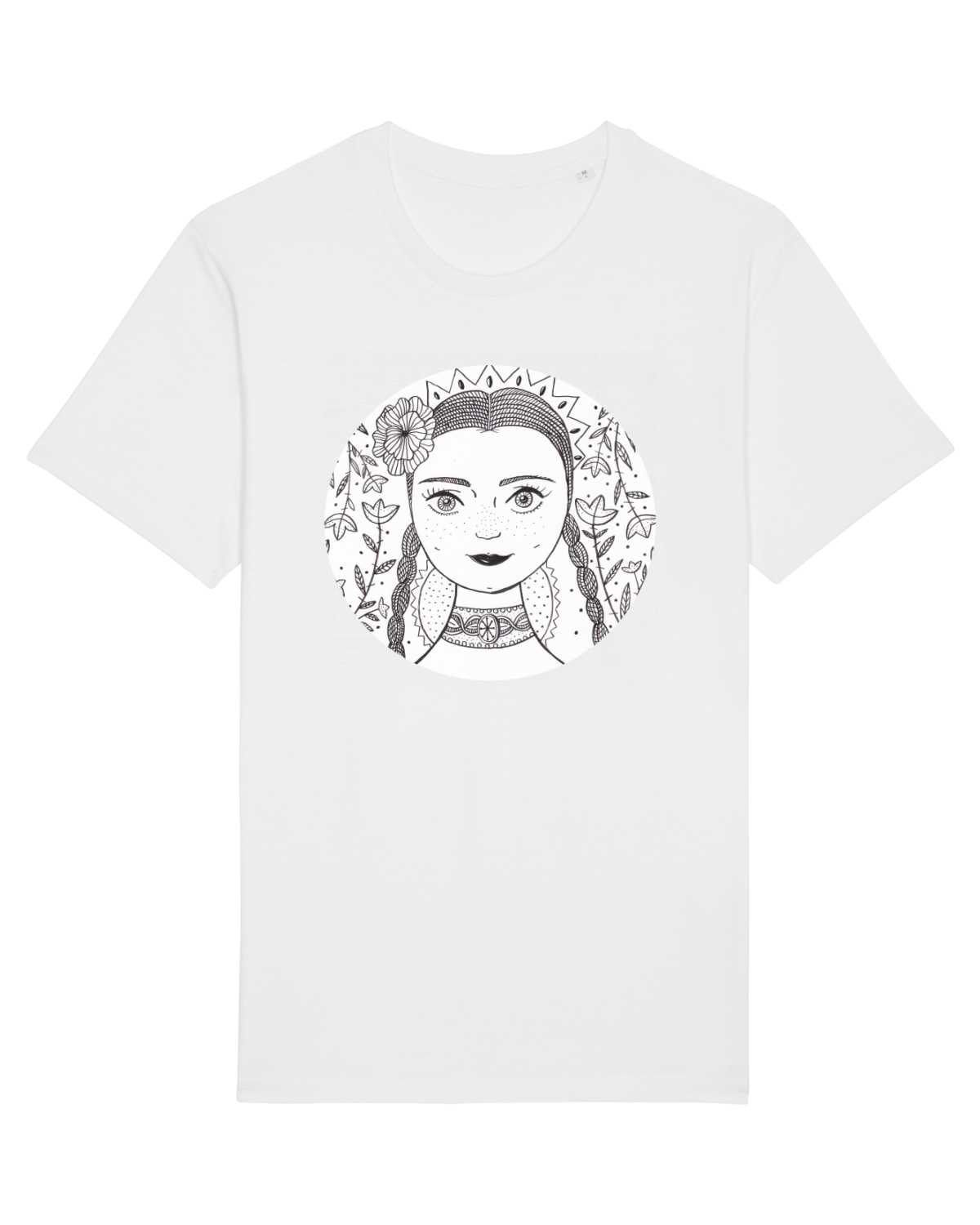 Tricou mânecă scurtă Unisex Rocker White