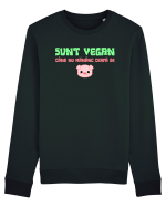 SUNT VEGAN CAND NU MANANC CEAFA DE PORC Bluză mânecă lungă Unisex Rise