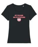 NU TE PUI CU OMUL CARE STIE SA FACA SORICI Tricou mânecă scurtă guler larg fitted Damă Expresser