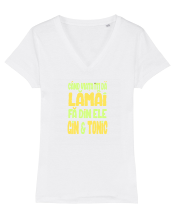 CAND VIATA ITI DA LAMAI, FA DIN ELE GIN & TONIC White