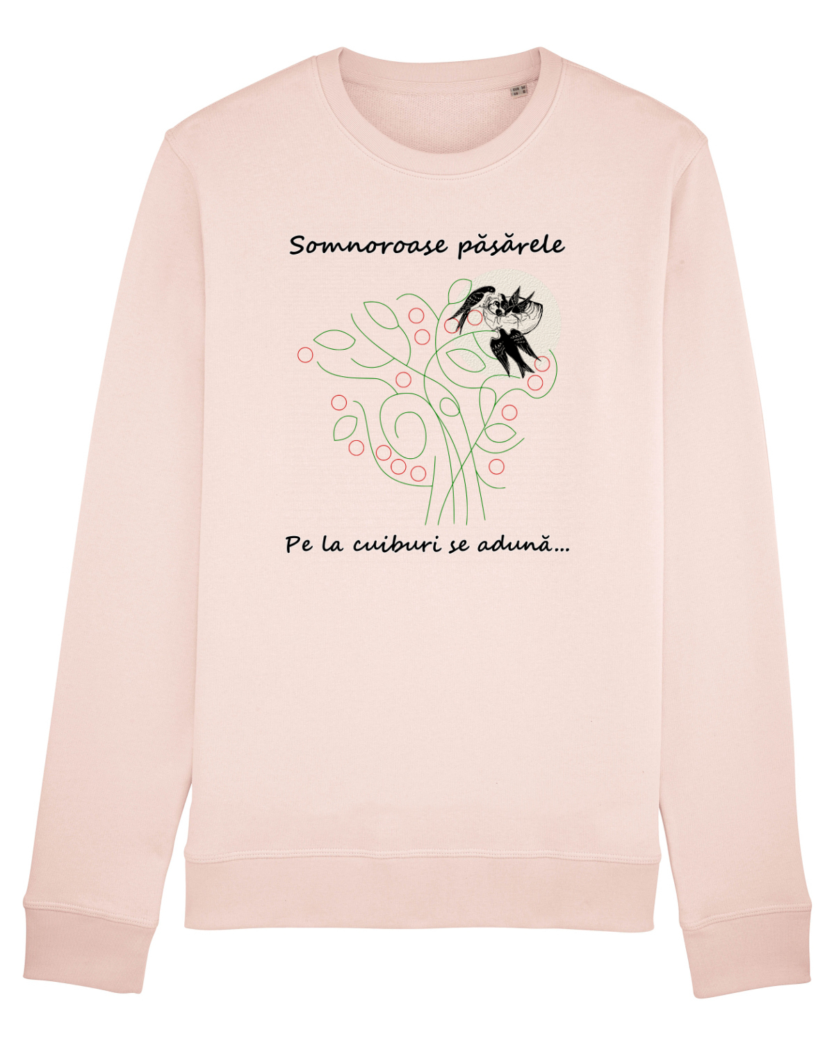 Bluză mânecă lungă Unisex Rise Candy Pink