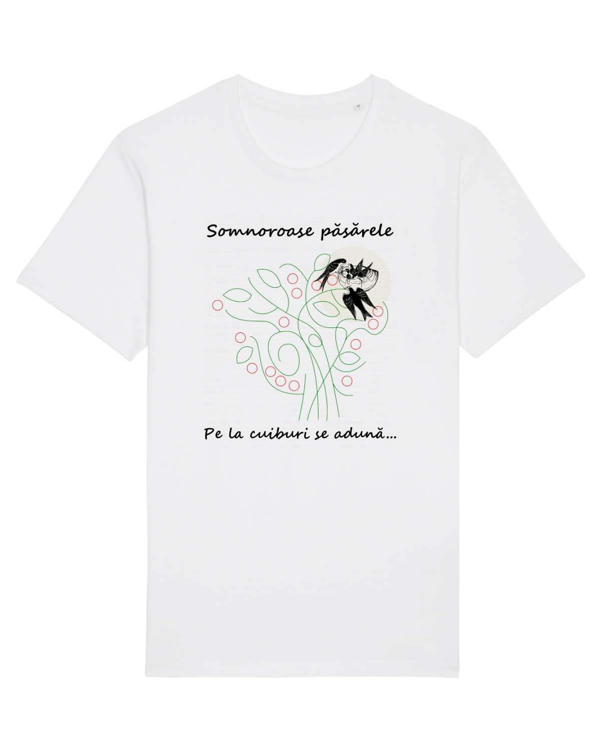 Tricou mânecă scurtă Unisex Rocker White