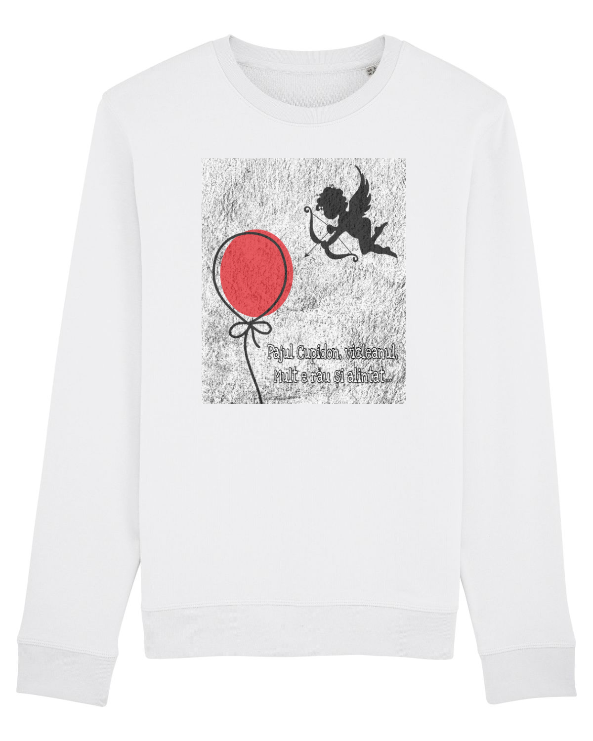 Bluză mânecă lungă Unisex Rise White