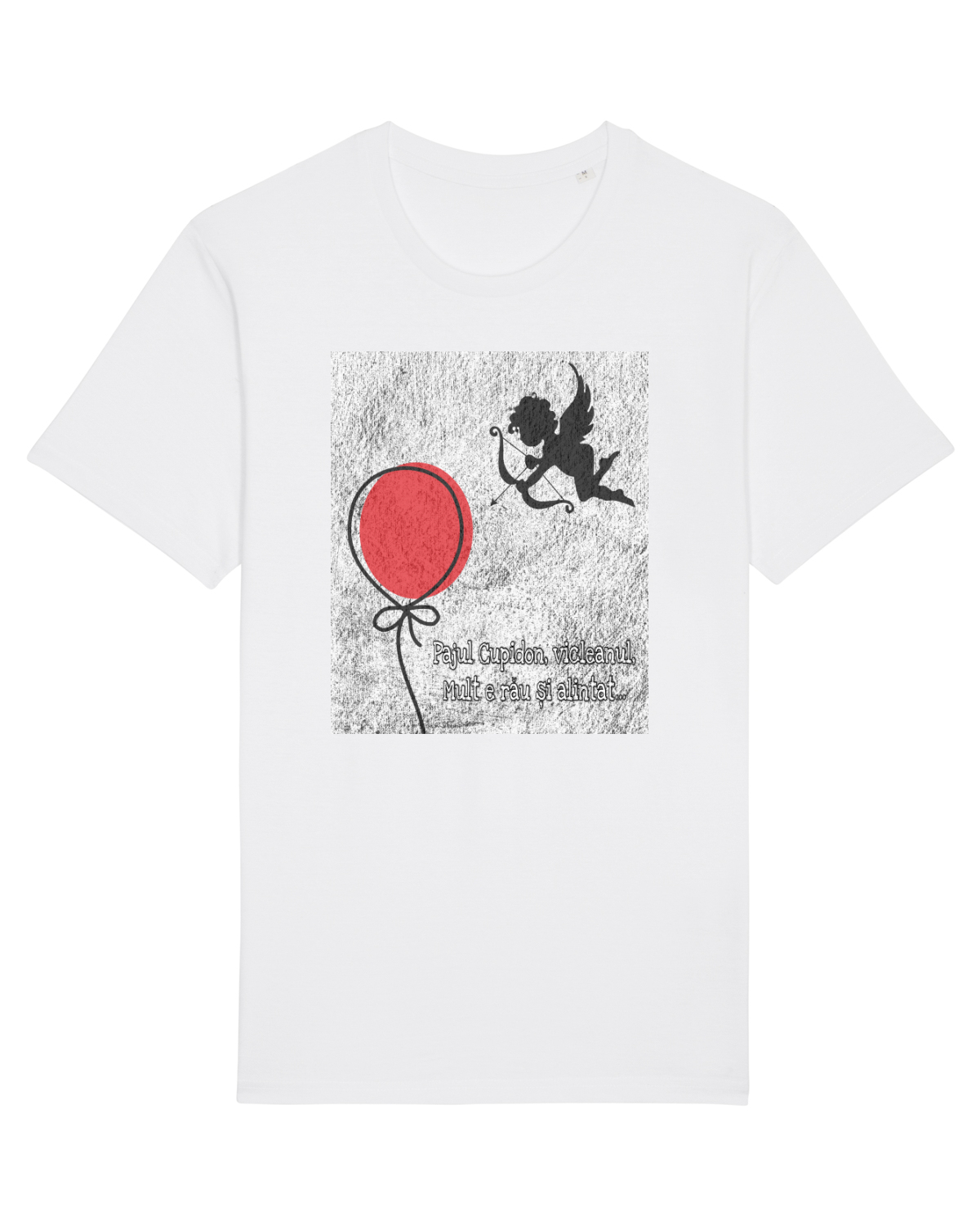 Tricou mânecă scurtă Unisex Rocker White