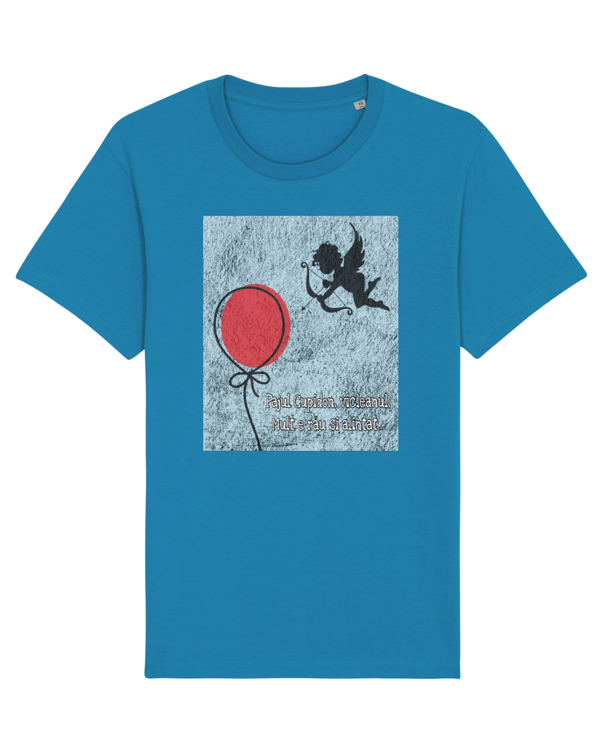 Tricou mânecă scurtă Unisex Rocker Azur
