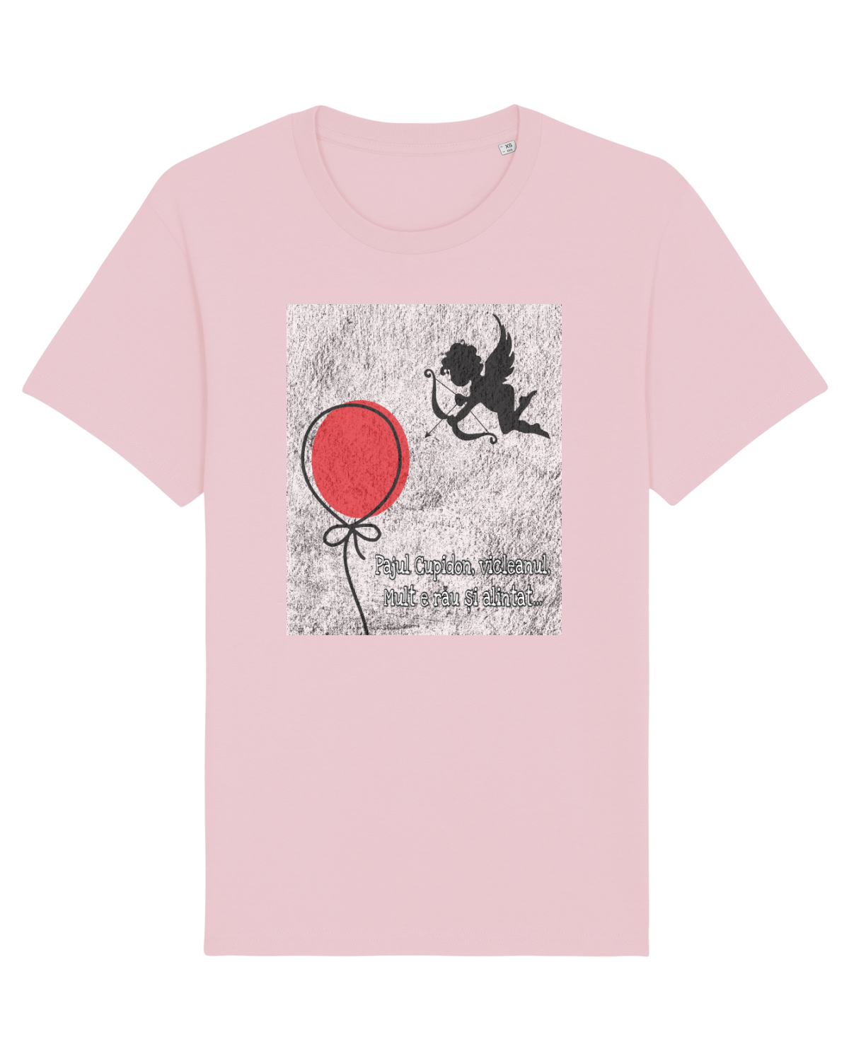 Tricou mânecă scurtă Unisex Rocker Cotton Pink