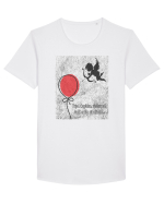 Pajul Cupidon Tricou mânecă scurtă guler larg Bărbat Skater