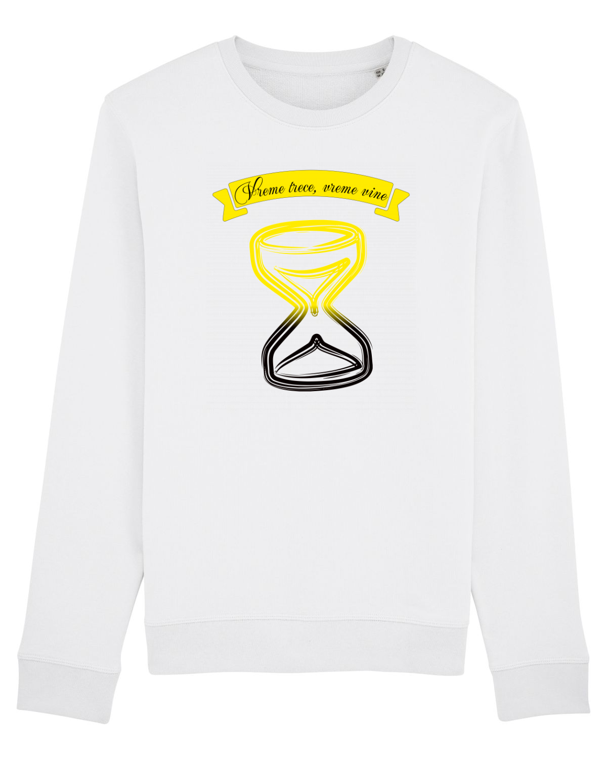 Bluză mânecă lungă Unisex Rise White