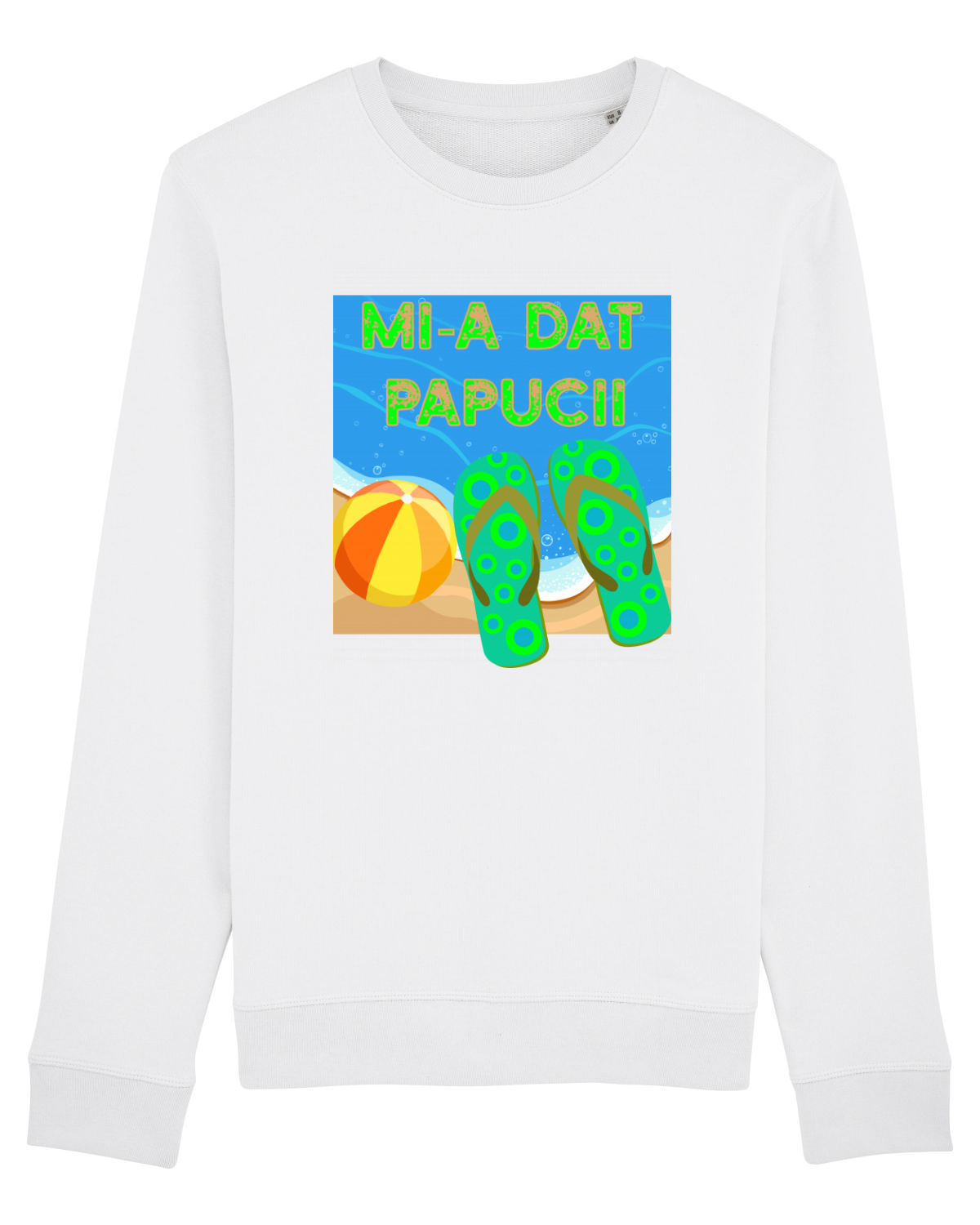 Bluză mânecă lungă Unisex Rise White